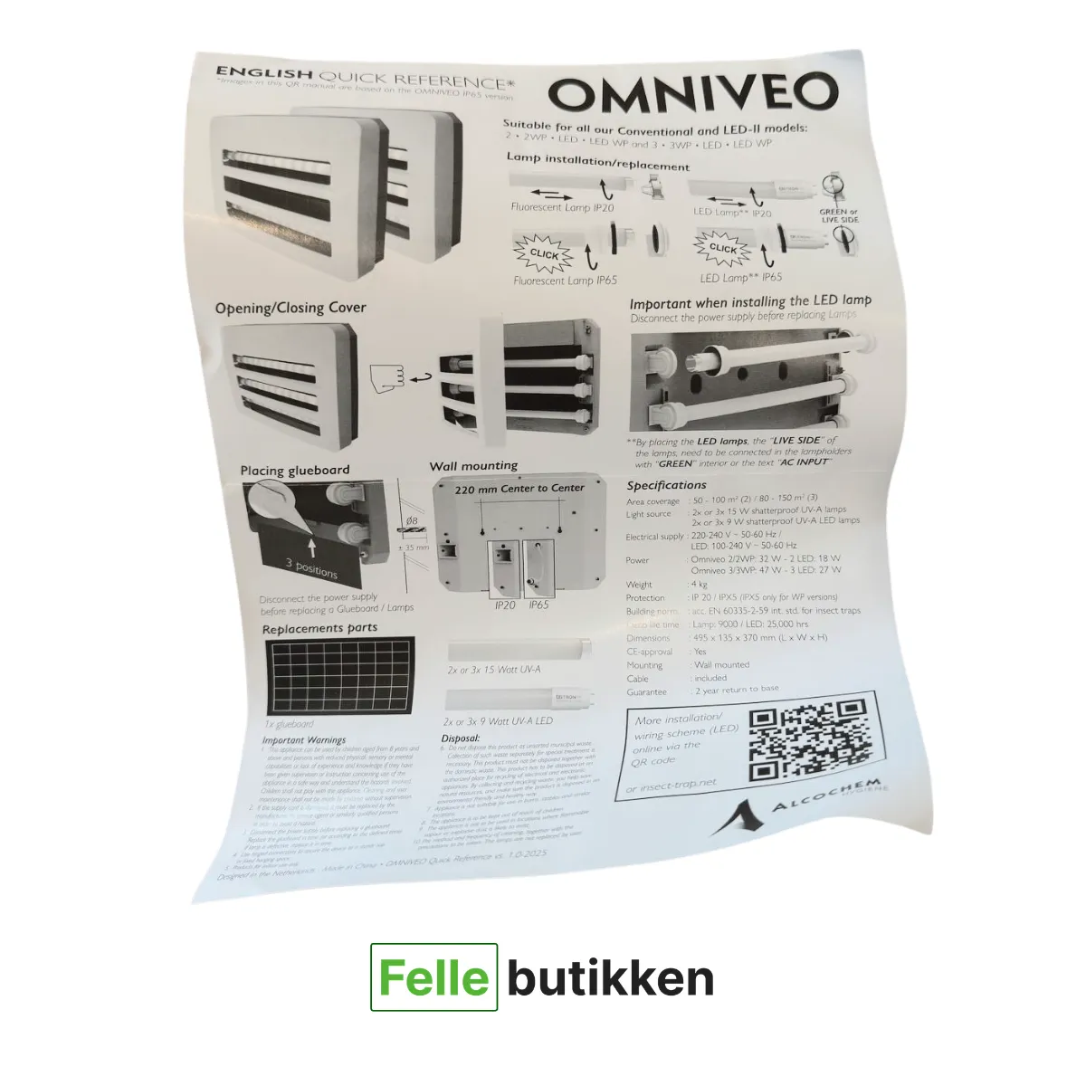 omniveo 3 led – profesjonell veggmontert led felle for flygende insekter omniveo 3 led – profesjonell veggmontert led felle for flygende insekter