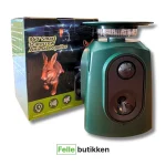 solcelledrevet ultralyd dyreskremmer 360° beskyttelse