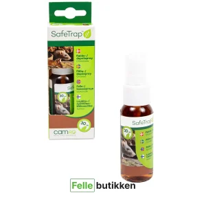safetrap felle & depot spray 30 ml – lokkespray med sjokoladeduft for mus og rotter